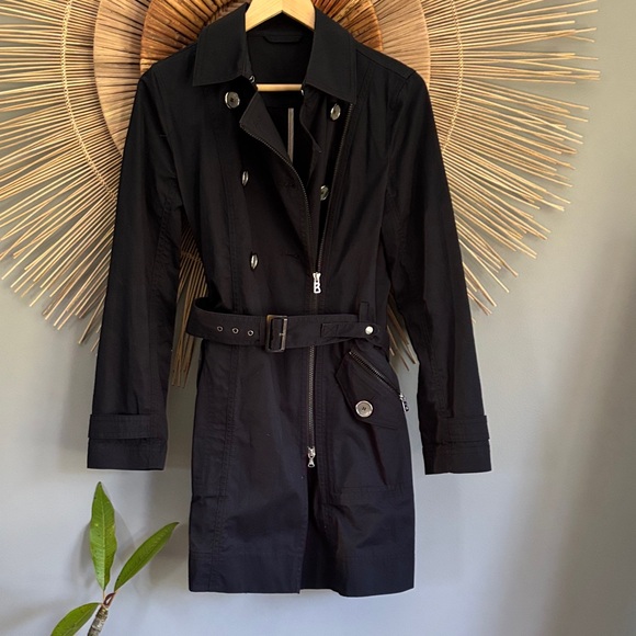 Bogner Jackets & Blazers - Bogner black trench coat size 6
